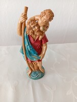 OLASZ FESTETT PORCELÁN FIGURA  16cm