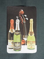 Kártyanaptár,Pompadour,Claudius Caesar pezsgő,Ágker Kft., 1983   (5)