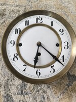 3 súlyos falióra szerkezet, alkatrész, Ónémet Szecessziós Art Deco.
