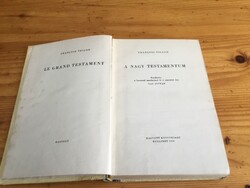 Villon: A Nagy Testamentum (1959) - francia és magyar nyelven, Szántó Piroska rajzaival