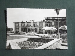 Képeslap,Szelidi tó,Tó vendéglő,étterem,terasz,szálló,autó látkép,részlet, 1968-