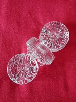 2 db finn  Iittala üveg -  Ultima Thule  / Tapio Wirkkala gyertyatartó