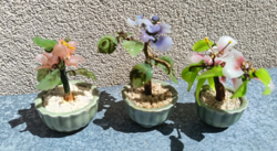 Keleti drágakőfa jáde bonsai  fa.3 db. Alkudható.