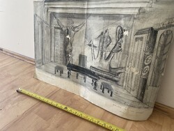 Ismeretlen tus rajz nettó 65 x 36 cm