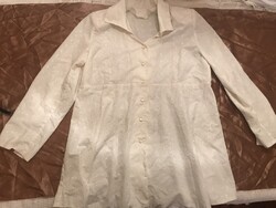 BLÚZ - NŐI - MADEIRÁS - hossz - 75 cm - mell - 102  cm - 44 méret - PAMUT - HIBÁTLAN