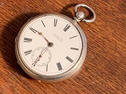 Ezüst nagyméretű kulcsos zsebóra 53 mm