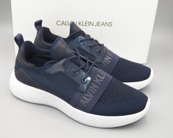 Új! CALVIN KLEIN sötétkék sportcipő, 41 -es, Szélesebb fazon