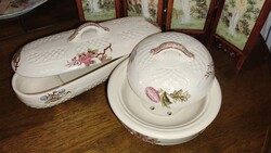 Minton / George Jones stílus 1850-1860 Ritka viktoriánus angol mosdó garnitúra darabok