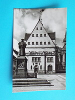 Képeslap (46/1) - Németország (NDK) - Lutherstadt Eisleben - Városháza - Luther-emlékmű 1960-as évek