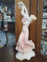 Alt Német,Germany Karl ENS Volkstedt Spanyol Táncos Hölgy Porcelán Figura.22 cm.