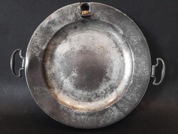 Antik angol ón melegen tartó tányér ~ 1800. London