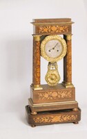 ANTIK,BIEDERMEIER INTARZIÁS AZSTALI ÓRA ,1840ÉVEK