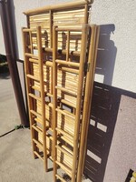 Egzotikus bambusz polc összecsukható 137 cm