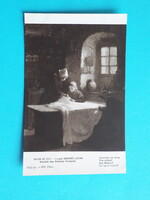 Képeslap (46/1) - Louis-Marie Désiré-Lucas - Lepedőt varró nők - (9x14 cm)