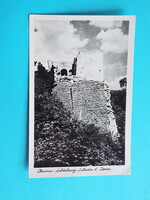 Képeslap (46/1) - Németország (NDK) - Jéna - Lobdeburg várrom 1950-es évek - (9x14 cm)