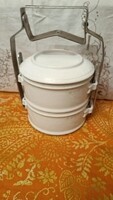 Vintage/antik porcelán 2 szintes ételhordó kb 1930-ból