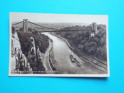 Képeslap (46/1) - Anglia - Bristol - Clifton függőhíd 1930-as évek - (9x14 cm)