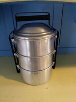 3 rèszes retro aluminium ètelhordoʻ
