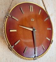 VEB Uhrenwerk Weimar Mid-Century Modern Falióra – Németország, 1960-as évek