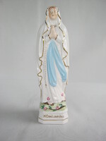 Lourdesi Szűz Mária Madonna magyar jelzett porcelán