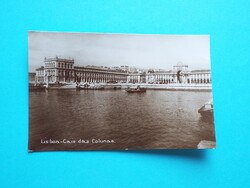 Képeslap (46/1) - Portugália - Lisszabon - Cais das Colunas rakpart 1940-es évek - (9x14 cm)