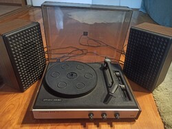 RFT Ziphona Combo 823 De Luxe retro lemezjátszó eredeti hangfalakkal