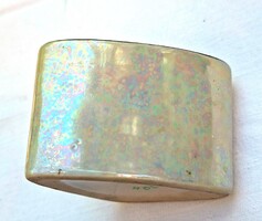 Retro Hollóházi porcelán hamutartó / dísztárgy – Irizáló lusztermázas (Jelzett, hibátlan)