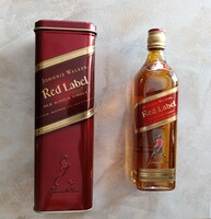 :RITKASÁG! Makulátlan Johnnie Walker Red Label (2010) – Fém Díszdobozban, Sértetlen Zárjeggyel!