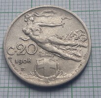 1908. R 20 centesimi