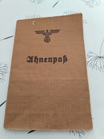 Eredeti WW2 Teljesen kitöltött családfa kutatás Herzogenaurach pecséttel