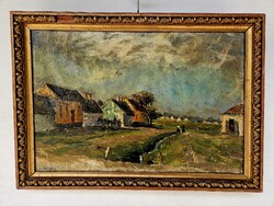 Turmayer Sándor landscape painting from a private collection