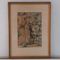 LAKOS ALFRÉD(1870-1961):Mátrafüredi templom