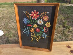 A1828 Retro Vintage hímzett Goblein 28x38 cm