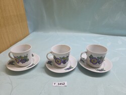 T3452 Alföldi hippi mintás kávéscsésze + alj