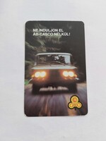 ÁLLAMI BIZTOSÍTÓ kártyanaptár 1988 - NE INDULJON EL ÁB-CASCO NÉLKÜL!