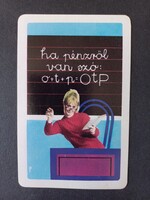 Régi  Kártyanaptár 1971- ha pénzről van szó: o+t+p=OTP