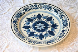 Holland delfti mintás porcelán/fajansz falitányér – Royal Goedewaagen Blue Delft – 13,5 cm