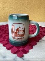 Zsolnay porcelán sörös korsó pécsi Nádor szálló.