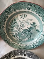 Burleigh Ware angol fajansz tányérpár"Willow" dekorral