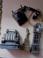 4 vintage  figurális fém ceruza hegyező