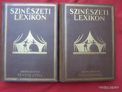 Színészeti lexikon I-II.Győző Andor kiadása | 1930 | kiadói egészvászon kötésben, szép állapotban.