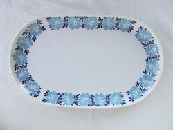 Alföldi porcelán kék virágos nagy ovális kínáló tál
