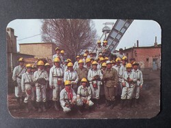 Régi  Kártyanaptár Magyarország Oroszlányi Szén Bánya Elektrolakatos Tanulók Kártyanaptár 1988