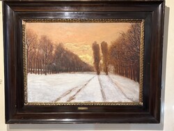 Ernő Markó - Winter Tree..(71x91cm)