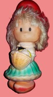 1980'S évek CCCP TELJES gumi HAJAS RITKA Piroska játék figura baba 27 cm JÓ ÁLLAPOTBAN