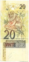 20 real reals 2002 Oroszán aranytamarin majom Brazilia 40. signo