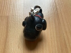 Fekete kutya  - kulcstartó