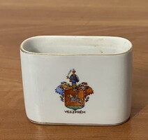 Herendi cigaretta tartó Veszprém címerrel