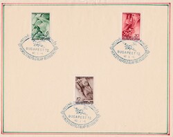 1940 Horthy Miklós Nemzeti Repülő Alap Bélyegek Emlékbélyegzés Emléklap