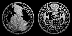 Magyar tallérok utánveretben II. Rákóczi György tallérja 1651 20 g ezüst PP